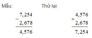  Phép trừ - sgk Toán 5 trang 159