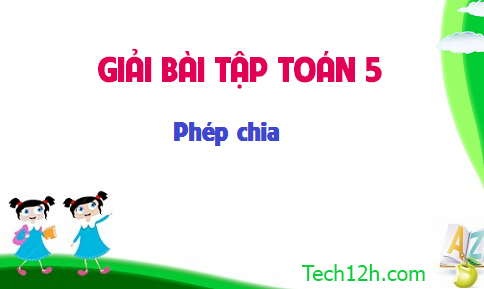 Giải bài : Phép chia sgk Toán 5 trang 163