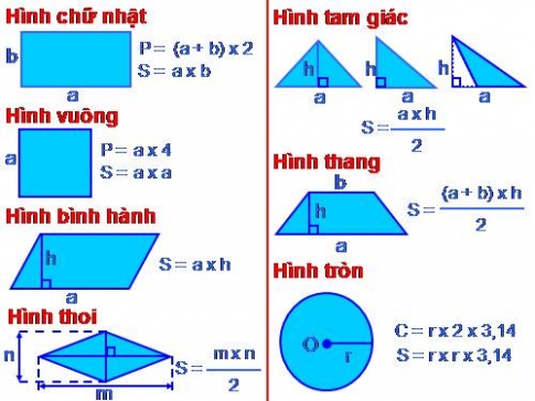 Giải bài : Ôn tập về tính chu vi, diện tích một số hình - sgk Toán 5 trang 166