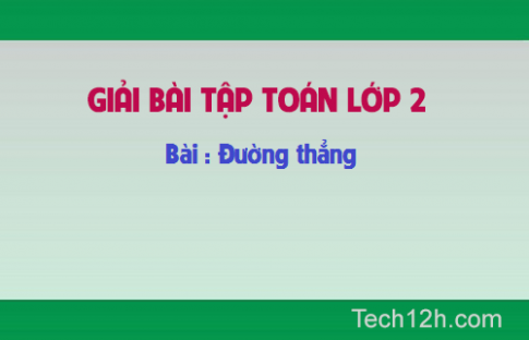 Giải bài : Đường thẳng