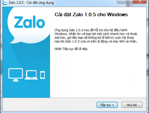 Cài Zalo trên máy tính