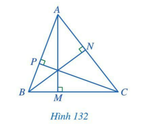 Giải bài 13 Tính chất ba đường cao của tam giác