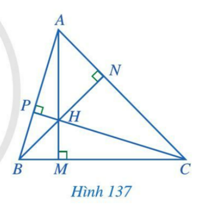 Giải bài 13 Tính chất ba đường cao của tam giác