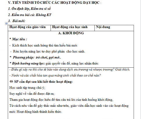 Giáo án PTNL bài 13: Khái quát về năng lượng và chuyển hóa vật chất