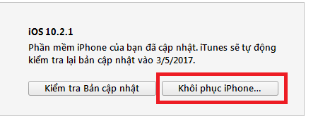 Hướng dẫn khôi phục iPhone về cài đặt gốc của nhà sản xuất