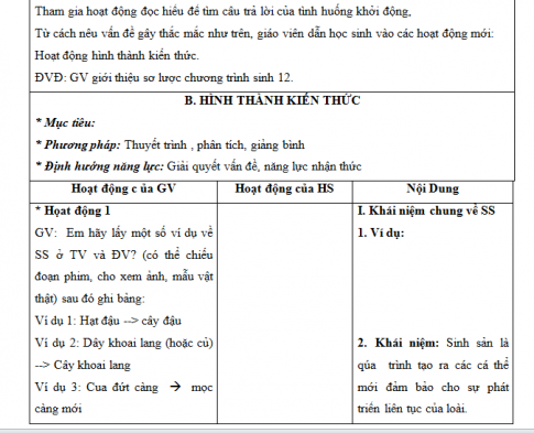 Giáo án PTNL bài 41: Sinh sản vô tính ở thực vật