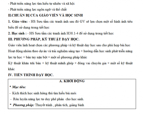 Giáo án PTNL bài 38: Các đặc trưng cơ bản của quần thể sinh vật (Tiếp theo)