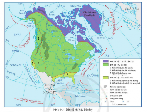 Giải bài 14 Đặc điểm tự nhiên Bắc Mỹ