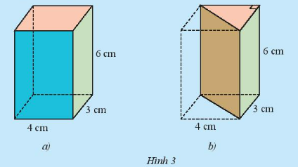 Giải bài 4 Diện tích xung quanh và thể tích của hình lăng trụ đứng tam giác, lăng trụ đứng tứ giác