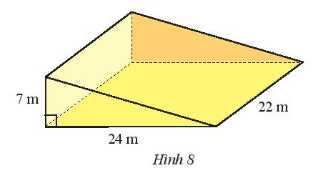 Giải bài 4 Diện tích xung quanh và thể tích của hình lăng trụ đứng tam giác, lăng trụ đứng tứ giác