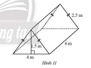 Giải bài 4 Diện tích xung quanh và thể tích của hình lăng trụ đứng tam giác, lăng trụ đứng tứ giác