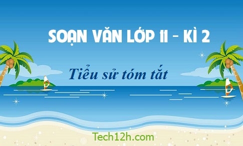 Soạn văn 11 bài: Tiểu sử tóm tắt trang 55 sgk