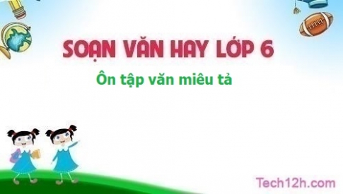 Soạn bài: Ôn tập văn miêu tả