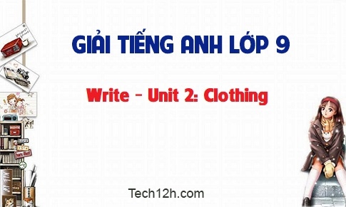 Write Unit 2: Clothing