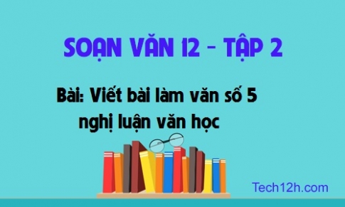 Soạn văn bài: Viết bài làm văn số 5 nghị luận văn học