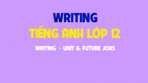 Writing Unit 6: Future jobs Công việc tương lai