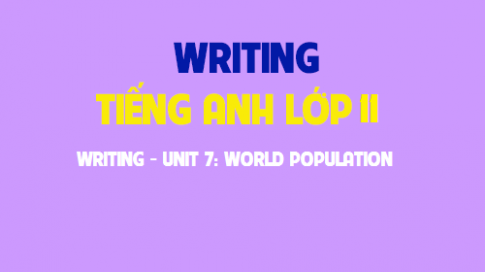 Writing Unit 7: World poppulation Dân số thế giới