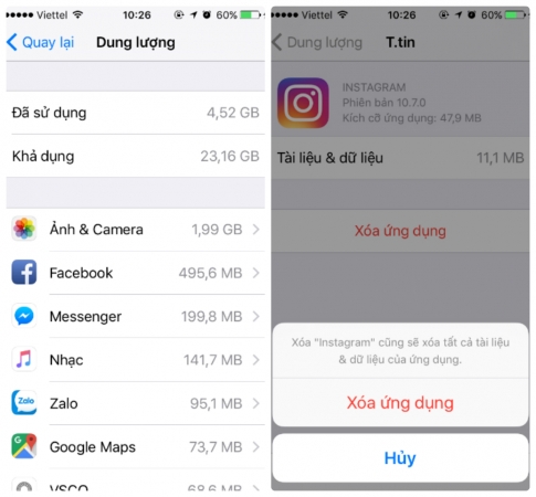 Cách xóa ứng dụng và game trên iPhone