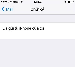 Cách xóa dòng chữ “đã gửi từ Iphone của tôi” khi sử dụng  mail trên Iphone