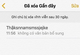 Làm thế nào để lấy lại ghi chú đã xóa trên iPhone