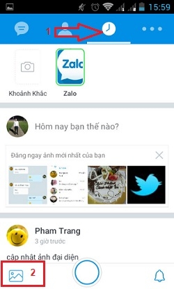 Đăng status, tag bạn bè, gán địa điểm trong Zalo 2017