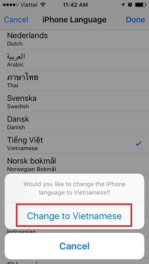 Điện thoại Iphone: Cách chuyển sang ngôn ngữ tiếng Việt