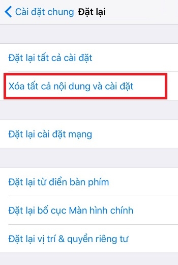 Hướng dẫn khôi phục iPhone về cài đặt gốc của nhà sản xuất