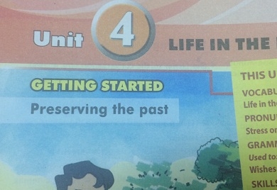 Getting started Unit 4: Life in the past